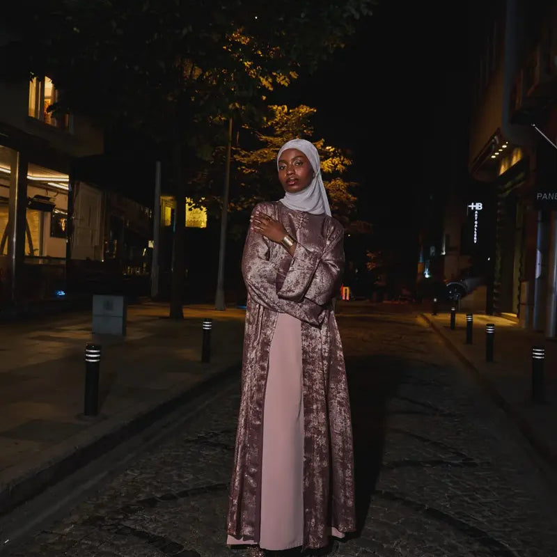 Folyo Abaya 2 parça takım