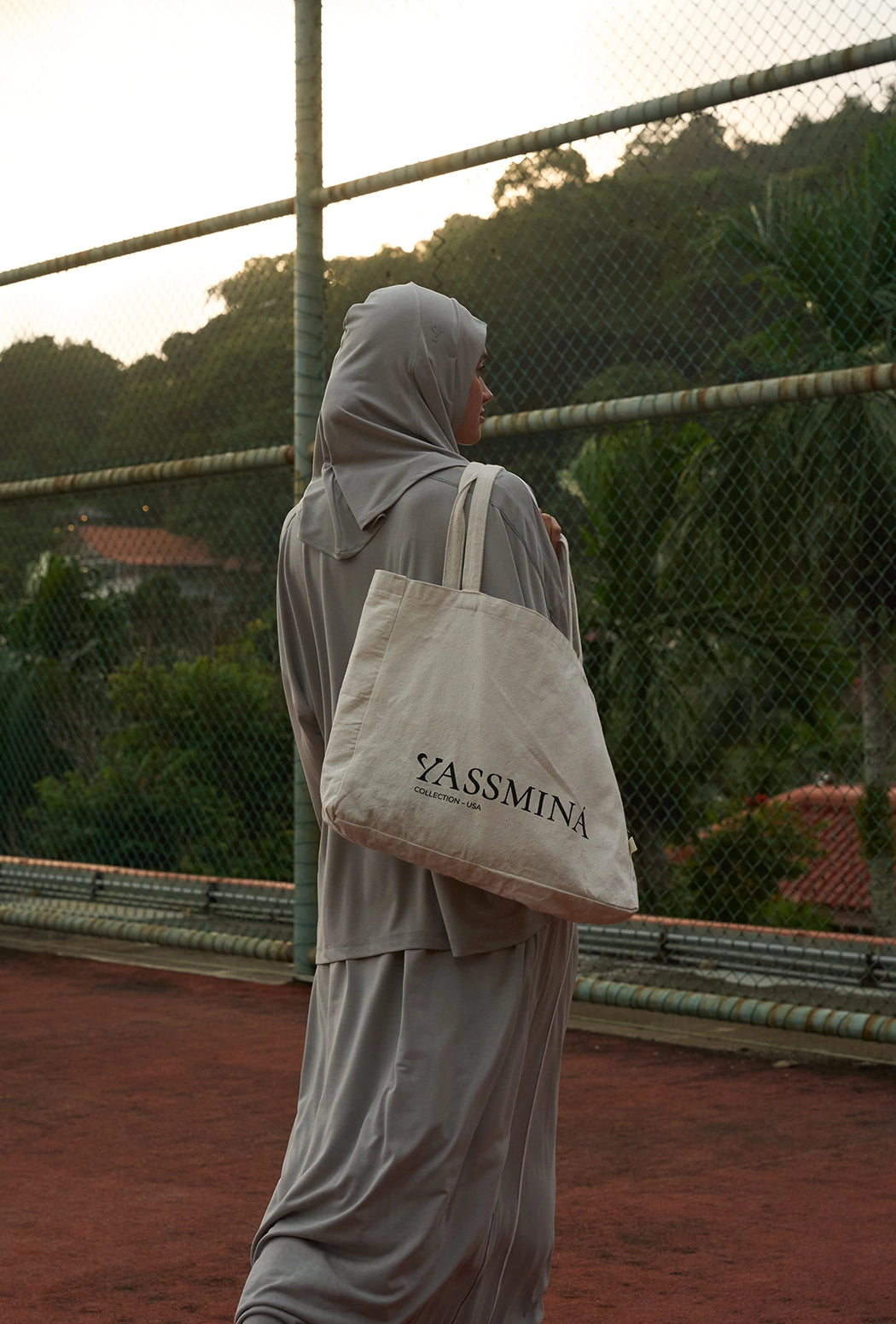 Yassmina Keten Tote Çanta