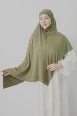 Plain Lycra 3-Piece Set Scarf - Image 3