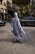 Plain Lycra 3-Piece Set Scarf - Image 6