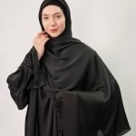 Pleated Chiffon Satin Scarf