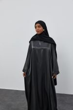 Satin Cotton Abaya - Image 3